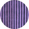 thumbnail image 1 of Ahgly Company Machine Washable Indoor Round Abstract Blue Modern Area Rugs, 5' Round, 1 of 4