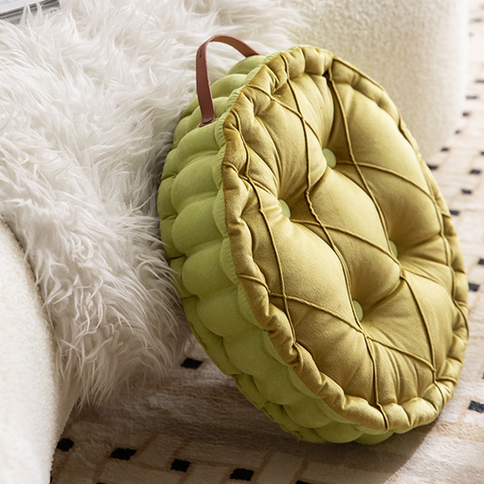 Outdoor Chair Cushion 40x40x10 cm Solid Color Padded Seat Cushion for Patio Dining and Kitchen Chairs with High-Density Foam Filling