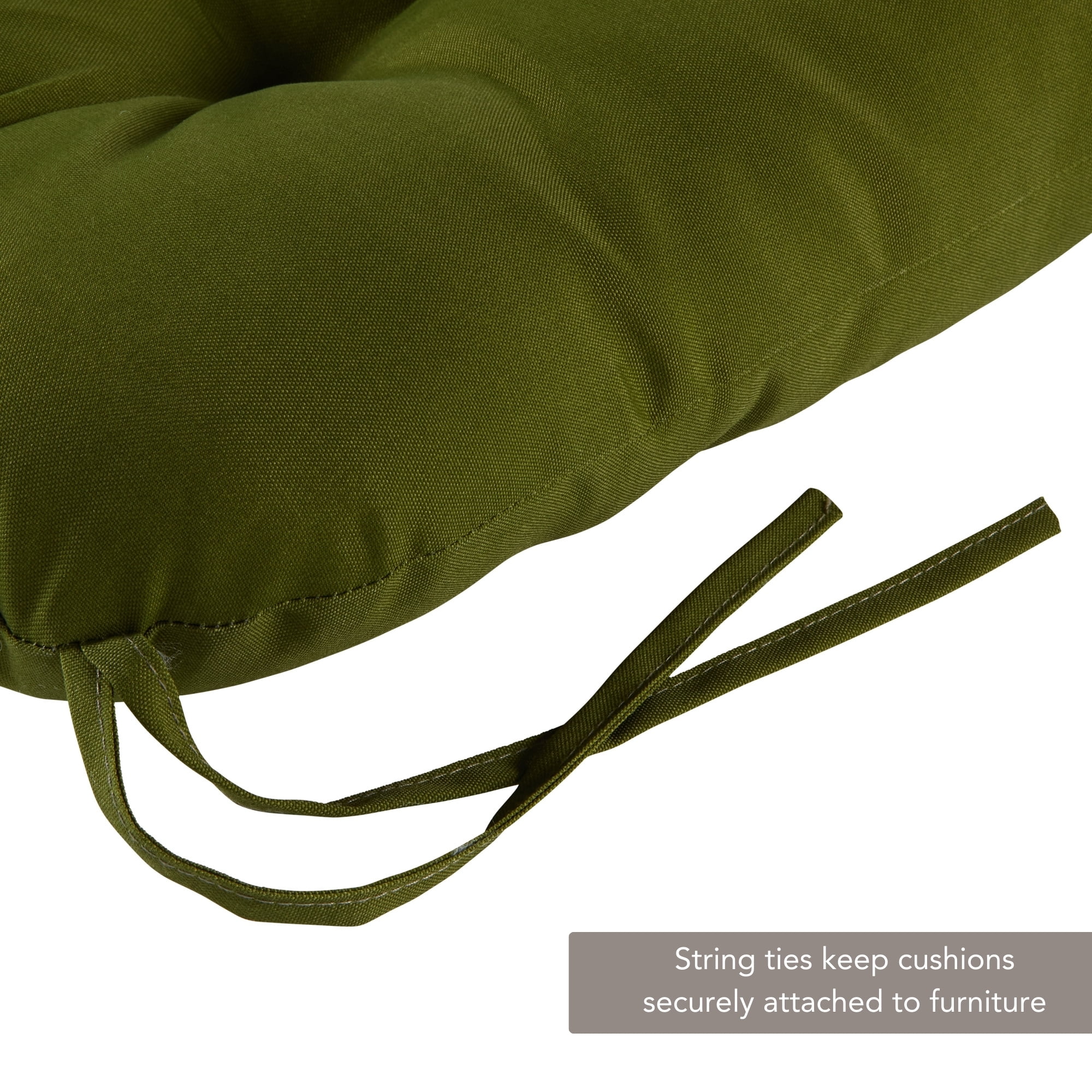 Greendale Home Fashions Hunter Green Outdoor Dining Chair Cushion (2-Pack)