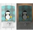 thumbnail image 2 of Caroline's Treasures BB8605CNL Penguin on Polkadot Ceramic Night Light, 6x4x3", multicolor, 2 of 2