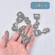 thumbnail image 4 of 20pc Snap Hooks For Dog Leash Collar Linking, Heavy Duty Swivel Clasp Eye Bolt Buckle Trigger Clip For Spring Pet Buckle, 4 of 5