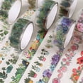 thumbnail image 6 of LAIQIEN 12Roll Flower Decorative Tape 15mmX2M for Art Craft Scrapbooking Journal Album, 6 of 13