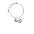 thumbnail image 2 of Delight Jewelry Silvertone Large ''Big Sister'' Heart with Clear Crystal - Domed Thank You Charm Bracelet, 6"+2", 2 of 5