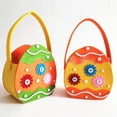 thumbnail image 6 of LAIQIEN Felt Easters Animal Themed Basket for Holiday Crafts Candy Gift Bag with Handle, 6 of 12