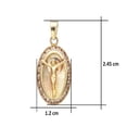 thumbnail image 3 of Medalla Cristo Oval Horoz 10K W828, 3 of 5