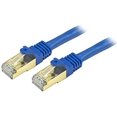 thumbnail image 1 of StarTech Câble Ethernet CAT6a 6 Po - 10 Gigabit Blindé Sans Accroc RJ45 100W Cordon de Patch PoE - Réseau STP 10GbE, 1 of 2