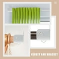 thumbnail image 4 of unbranded 6Ud Soporte Para Barra De Closet De Hierro Resistente Con Apariencia, 4 of 8