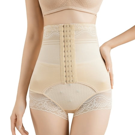 

kruixL Women Shapewear Shorts Stretchy Lace High Waist Tummy Control Butt Lifter Panty for Girl