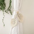 thumbnail image 4 of Tie-Backs con borla Tiebacks rurales Cortina de ventana Tiebacks Clips para cortinas Ventana de oficina en hogar, Decoración para adultos Hoja perfecl Tiebacks de cuerdas de cortina, 4 of 7