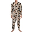 thumbnail image 3 of Lsque Funny Chicken Pattern Long Sleeve Pajama Set for Men - Soft 2-Piece Sleepwear and Loungewear Set with Pockets, Comfy Nightwear-XX-Large, 3 of 7
