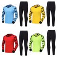 thumbnail image 2 of Pantalones de traje de portero, traje de entrenamiento de fútbol para hombres y mujeres, traje de protección de manga larga estampado para niños, 2 of 6