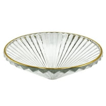 Castello USA 20" Diamond Brilliance With Gold Rim Glass Vessel Sink