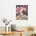 thumbnail image 2 of ARISTURING Modern Artwork Pink Flowers Canvas Print Wall Art Decor Perfect for Girls Bedrooms and Living Spaces, 2 of 4