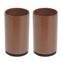 2pcs Felt Furniture Pads Furniture Legs Pad Furniture Hight Lifter Furniture Risers for Bed Furniture Table Sofa Chair Brown