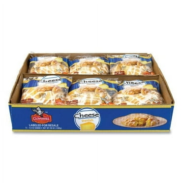 Cloverhill Bakery Cheese Danish, 4 oz, 12/Carton, Each