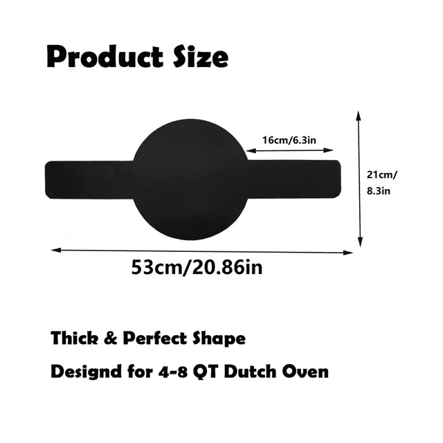 Baking Mat for Dutch Oven Bread Baking, Non-Stick Bread Sling, Long Handle for Easier Transfer Of Sourdough ,2PCS