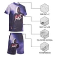 thumbnail image 3 of Rod Wave Boys Short Sleeve T-Shirt And Shorts Outfit Set Activewear Mesh Short Set for Kids, 3 of 7
