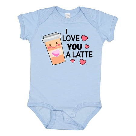 

Inktastic I Love You a Latte with Coffee Cup Gift Baby Boy or Baby Girl Bodysuit