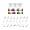 thumbnail image 2 of Acrylic Keychain Colorful Tassels and Key Rings with Chain Ornament Pendants Keychain Discs for DIY Making Supplies Materials, 2 of 8