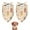Beige Princess Leaf, variant on Dog Bandana 2 Pack,Beige Princess Leaf Pattern Bandanas for Dogs,Cat Bandana,Small/ Large Dog Bandana 2 Size,Dog Bandanas