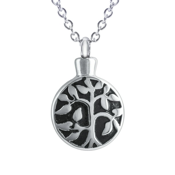 Cremation Urn Necklace for Ashes "With Beautiful Gift Box" Tree of Life