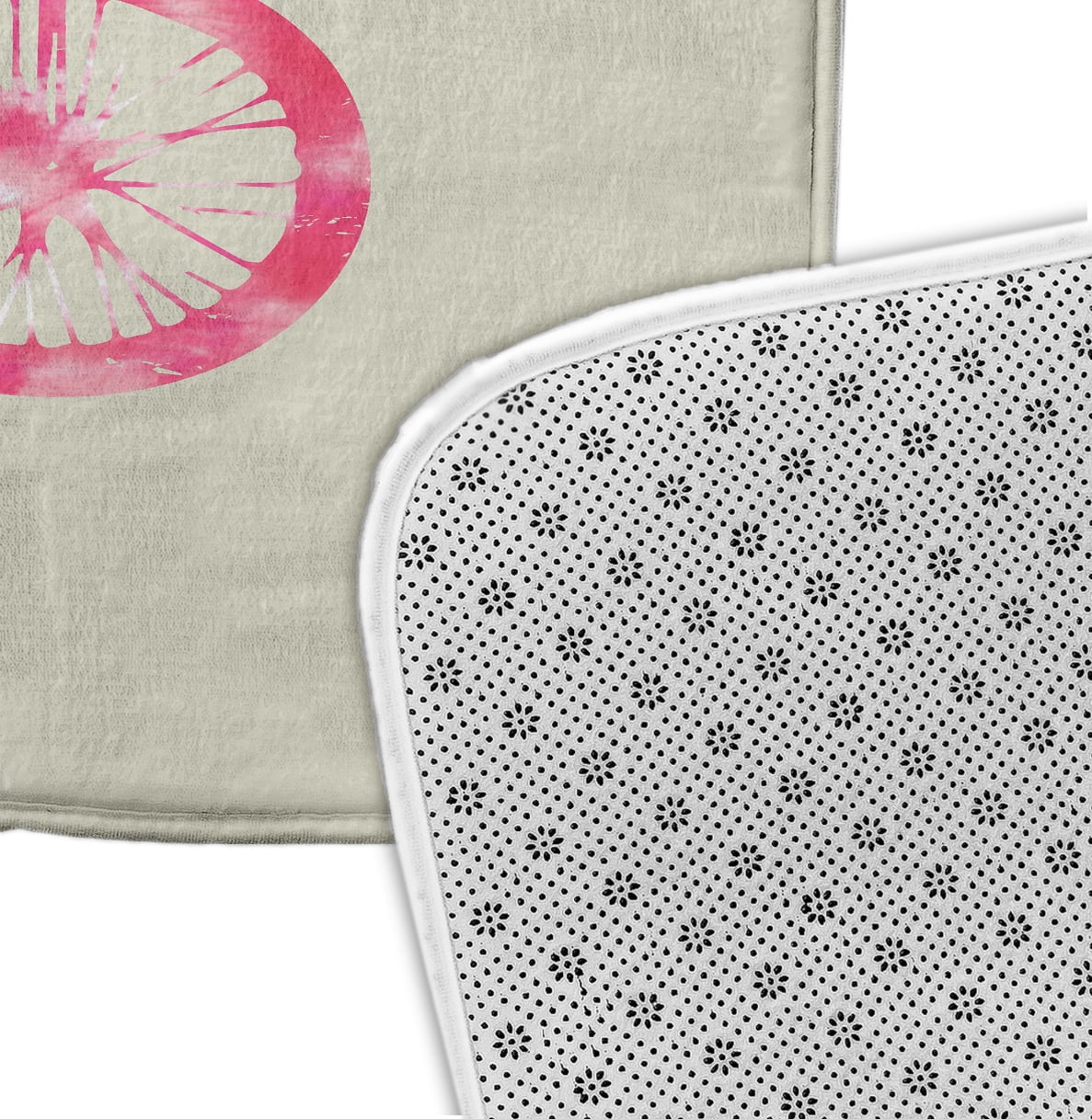 Simply Daisy 34" x 21" Plush Microfiber Pink Life Cycle Bath Mat
