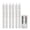 A003- White, variant on Halloween Flameless Candle Set, Flameless Taper Candles with Remote, Battery Operated Taper Candles, Battery Candles with Timer, 6 Pack 10X1 Inch Orange Spiral Dripping Led Taper