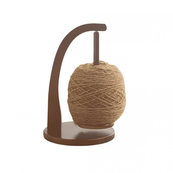 ZEPARO Retro Wooden Yarn Ball Winder with Rotating Magnetic Design，Knitting Yarn Organizer