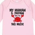 thumbnail image 4 of Inktastic Mamaw Papaw Love Me Boys or Girls Long Sleeve Baby Bodysuit, 4 of 5