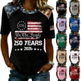 thumbnail image 5 of 250 Anniversary USA Shirt Women 250Th Anniversary Tshirt 1776-2026 Patriotic Shirts American Flag Eagle Tops, 5 of 5