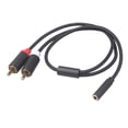 thumbnail image 3 of Conector de sonido estéreo Hugo TPE 3,5 mm a 2 RCA macho, 3 of 10