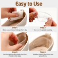 thumbnail image 5 of 30 Pairs Heel Pads Heel Grips Anti Slip Heel Cushion Heel Protectors Heel Inserts for Loose Shoes Heel Liners Cushions Heel Grips Prevent Too Big Shoes from Heel Slipping, Rubbing, Blisters, 5 of 5