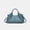 Blue, variant on Suede Woven Handbag for Women: Handwoven Vegan Leather Purse & Pockets for Style & Travel