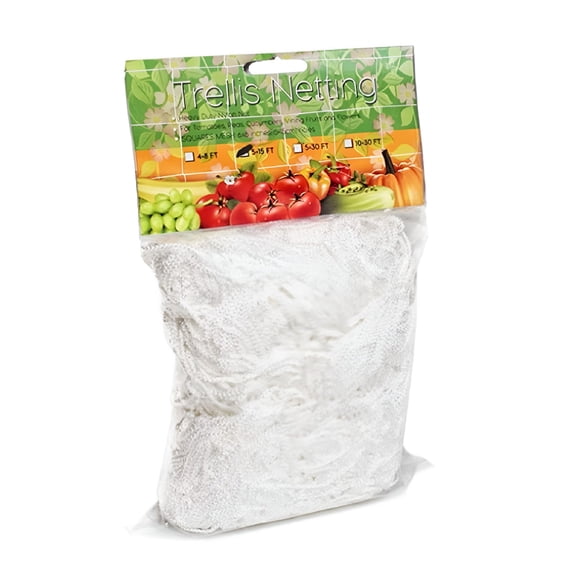 ZULAR Nylon Garden Plant Climbing Net Trellis Netting Vegetable Support Mesh Fence 1.67x5m/1.67x10m White 1.675m