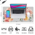 thumbnail image 5 of Pink Hand Holding Flowers Mousepad Gaming Pad Mouse Waterproof No Slip for Office Home Work Gaming Gift Tables Gaming Rubber Base Mousepad with Stitched Edges 35.4x15.7inches, 5 of 7