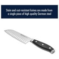 thumbnail image 4 of Drevy Forged Premio Hollow Edge Santoku Knife, 7-inch, Black/Stainless Steel, 4 of 8