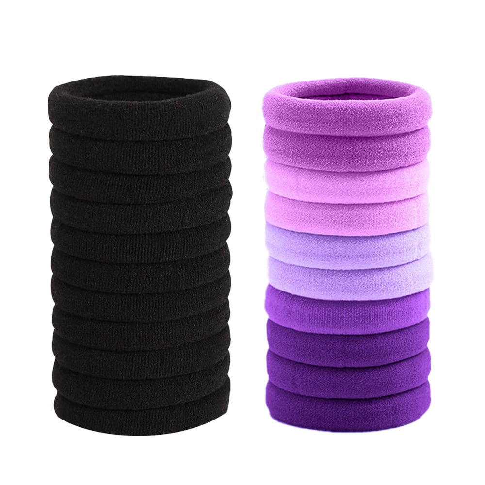 Mytoptrendz Haargummis Set – 10 Stück, Dunkle Farben, Weicher Samt, Ohne Metall, Schonend Für Die Haare