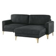 thumbnail image 2 of Studio Living Maryland Sectional Sofa in Black Fabric Upholstery, 2 of 5