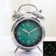 thumbnail image 5 of Reloj clásico MetalClock Baja Luminosidad Silencioso y sin tic-tac Twin Bell LoudTone Escritorio estilo vintage a pilas Dormitorio Oficina Decoración del hogar, 5 of 7