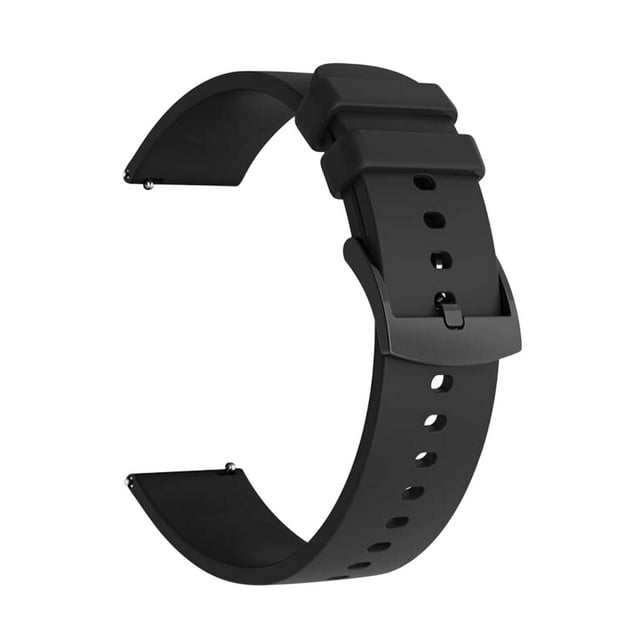 Generic COLMI P8 Plus 20mm Silicone Watch Strap with Buckle Clasp - Black, Pink, Blue, Gold Options