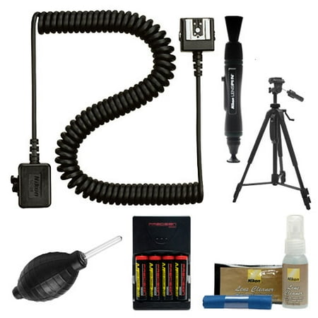 Nikon SC-28 Off Camera TTL Remote Flash Cord + Tripod + Cleaning Kit for Speedlight SB-400, SB-500, SB-900 & SB-910 Nikon SC-28 Off Camera TTL Remote Flash Cord + Tripod + Cleaning Kit for Speedlight SB-400, SB-500, SB-900 & SB-910
