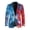Abstract, variant on Artistic Water and Fire Design Slim Fit Lightweight Outerwear, Regular Fit Polyester Formal Dress Jacket for Summer Business Casual