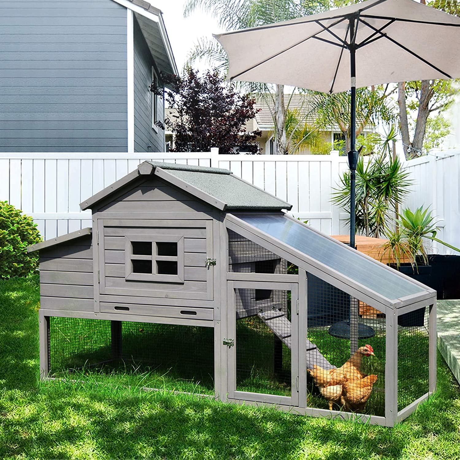 1/12 Dollhouse Miniature Chicken Coop Hen House for Farm Garden Yard Decor 