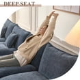 thumbnail image 6 of LAKPS 4-Seater Sectional Sofa Bed, Chenille Cloud Couch for Living Room, Navy, 6 of 8