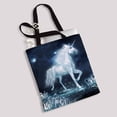 thumbnail image 2 of PKQWTM Unicorn Running Through Crystal Field Canvas Shoulder Bags Handbags Tote Bags Shopping Bag, 2 of 2