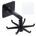 thumbnail image 1 of 1 Set 4Pcs Multi-function Rotating Hooks Punch Free Storage Hangers (Black), 1 of 4
