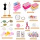 thumbnail image 5 of Fashion Design Kit For Children, 309-piece Art And Craft Set With 2 Mannequins, For Girls Ages 6, 5 of 5