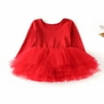 thumbnail image 4 of Kiijoy Girls Ballet Dance Performance Dress Long Sleeve Leotards Ballet Tutu Skirt, Sizes 3-10, 4 of 5