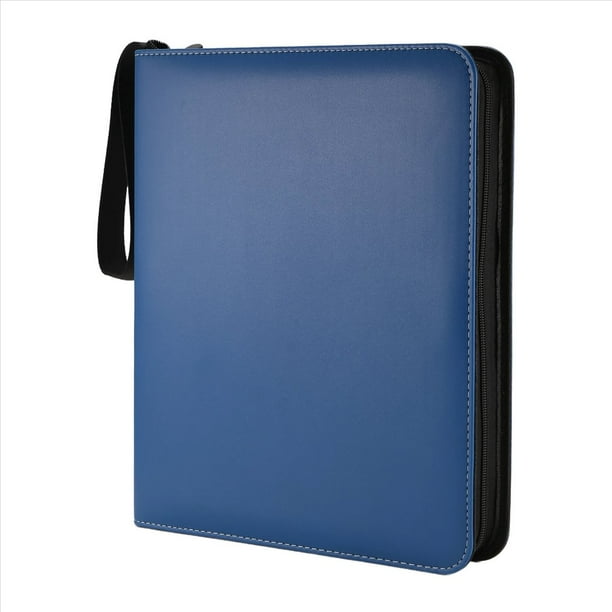 Carpeta de Tarjetas Coleccionables con 9 Bolsillos, Carpeta de Tarjetas con Cremallera, Estuche para Tarjetas de Juego/Fútbol/Tarjeta de Béisbol