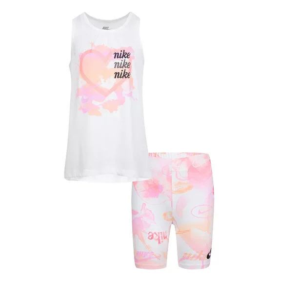 Nike Toddler Girls Summer Daze Tank & Bike Shorts Set 3T